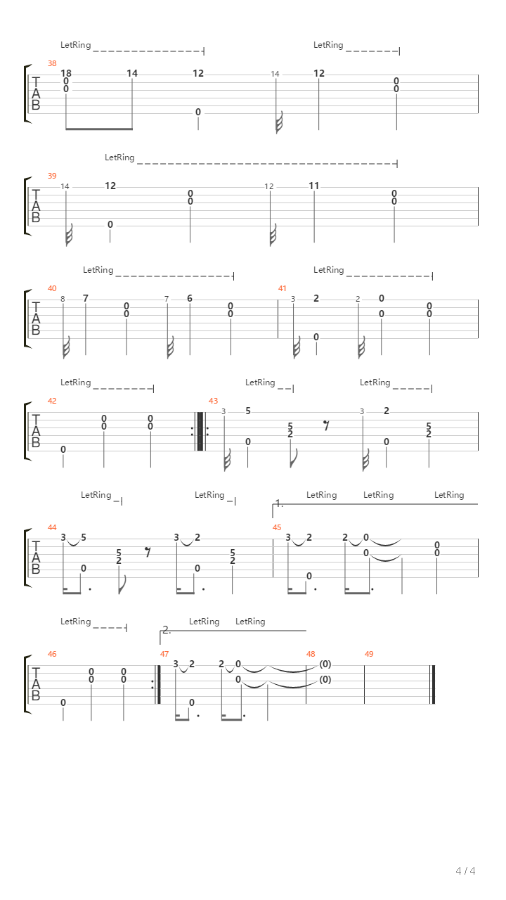 Gnossienne No 1吉他谱