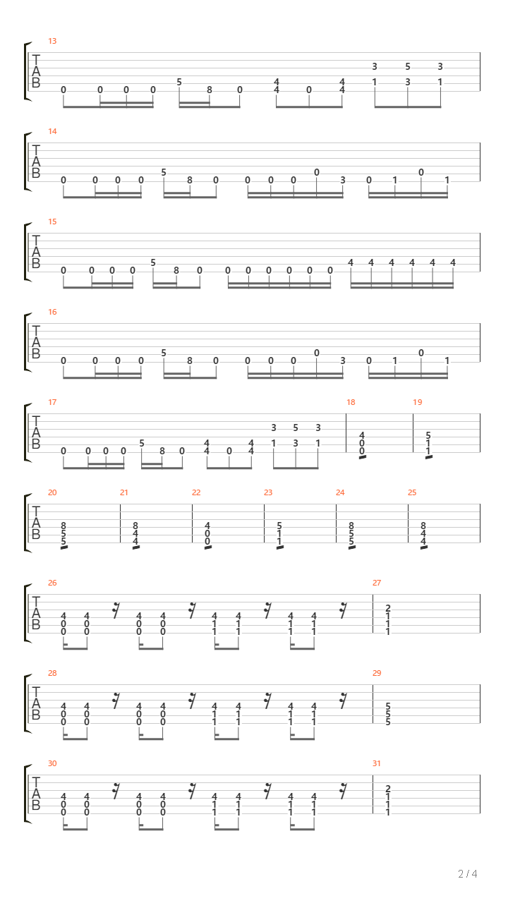 Perennial吉他谱