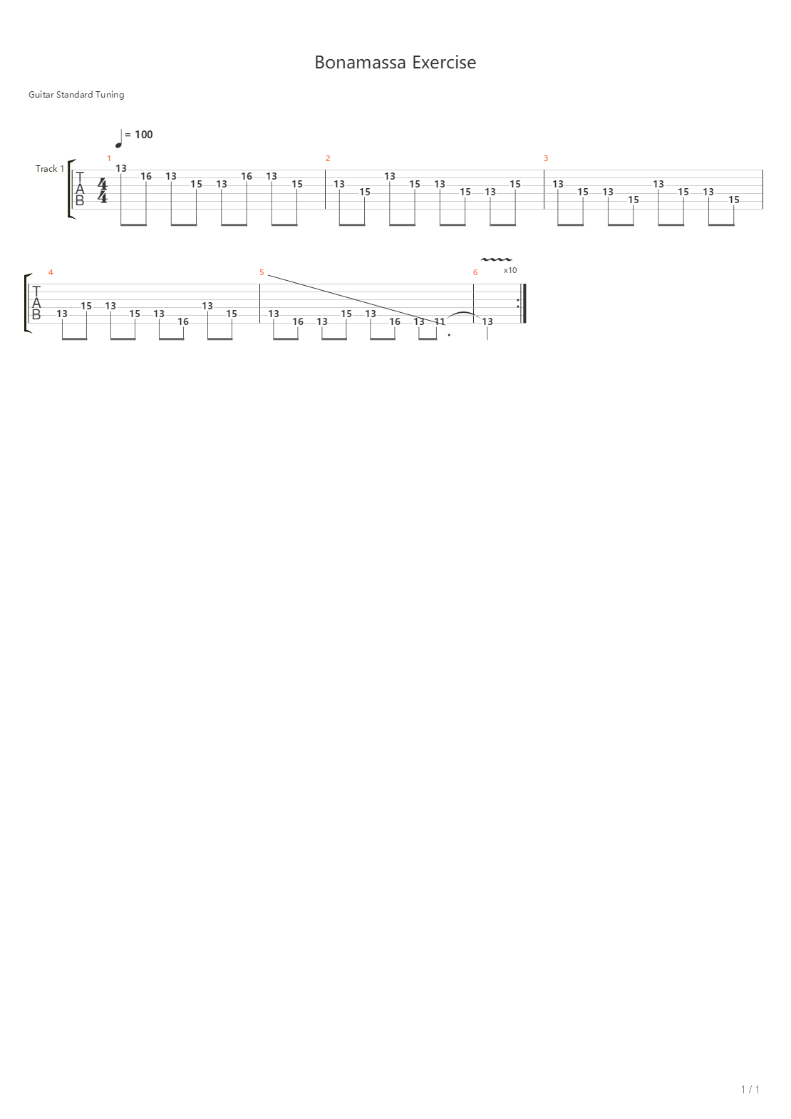 Exercise吉他谱