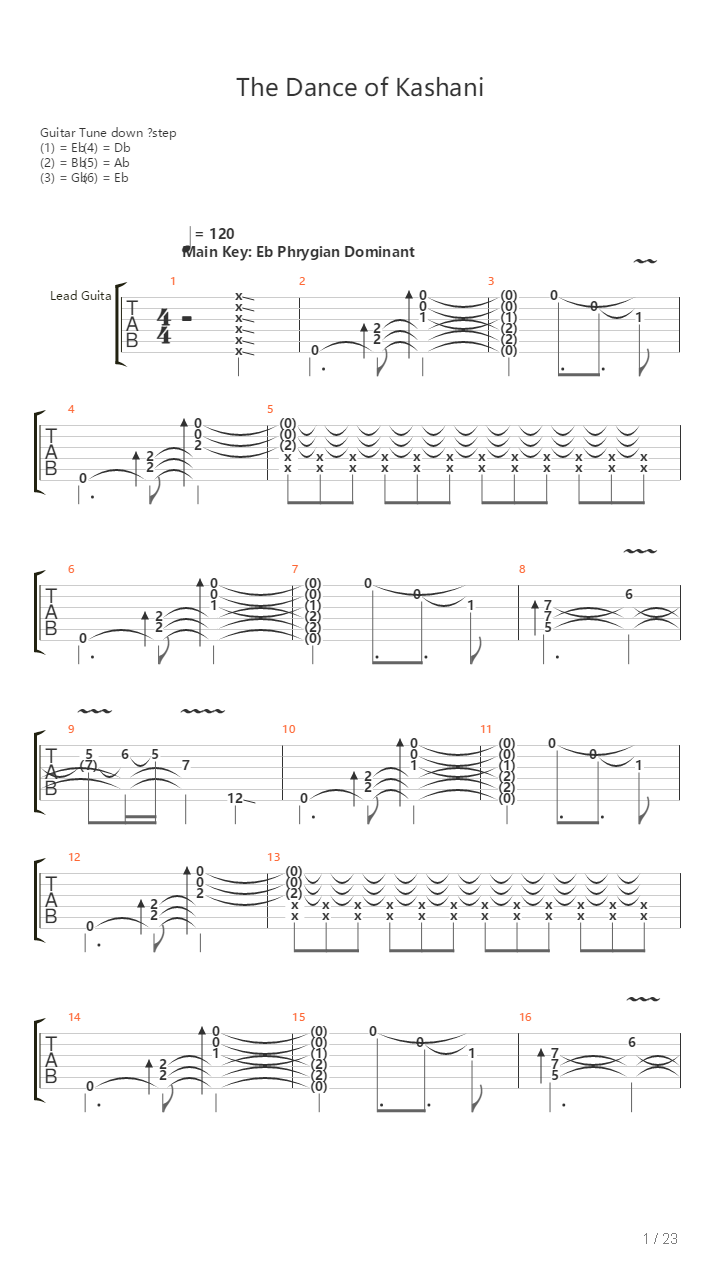 The Dance Of Kashani吉他谱