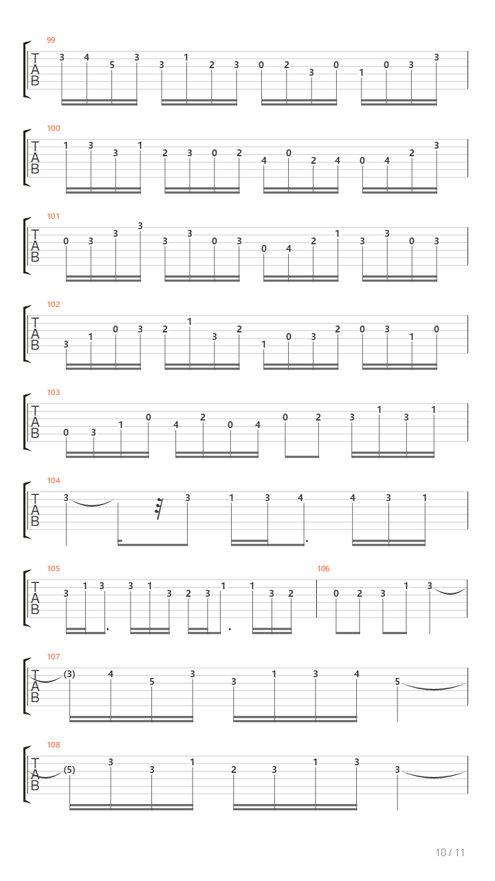 Bwv 542 - Fugue In G Minor吉他谱