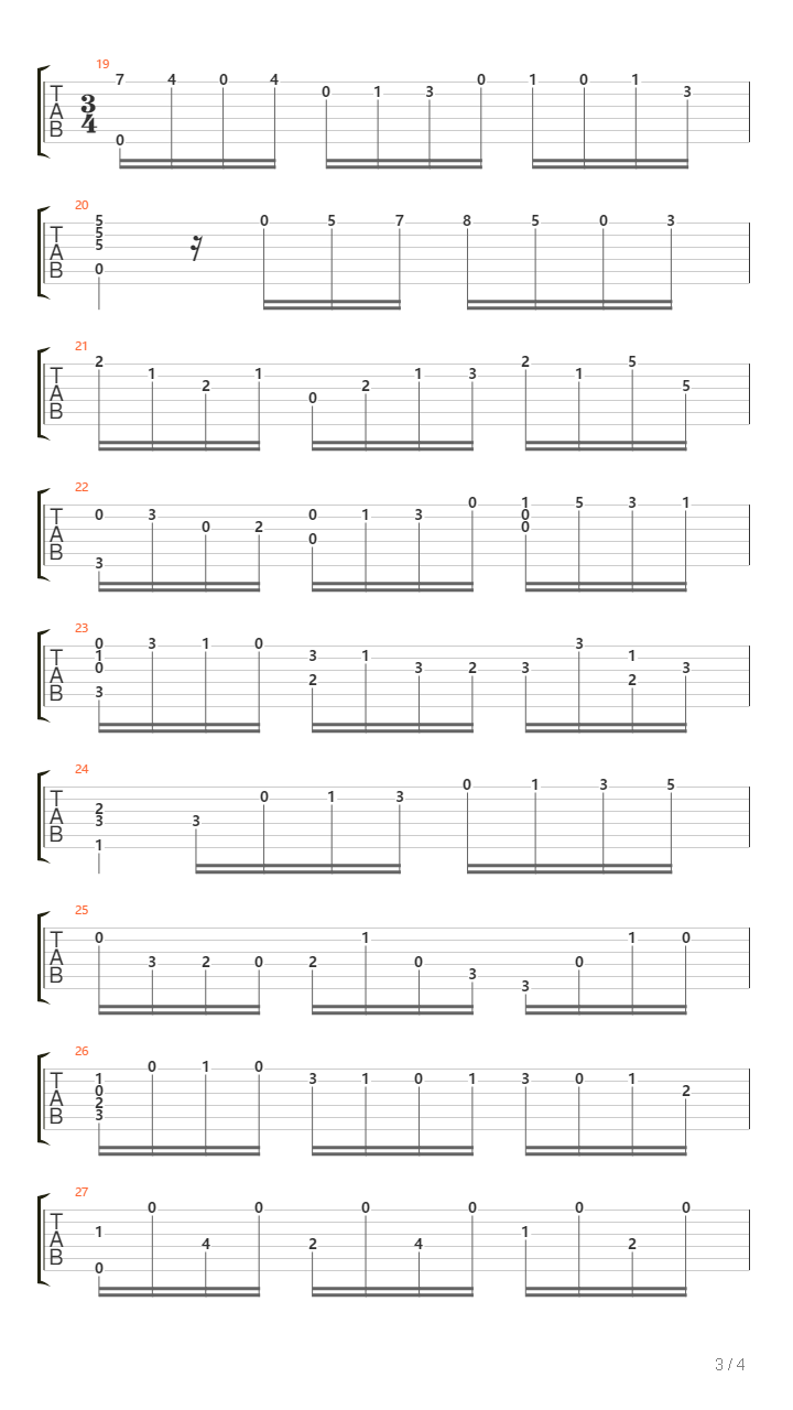 Cello Suite No 2 - Courante吉他谱