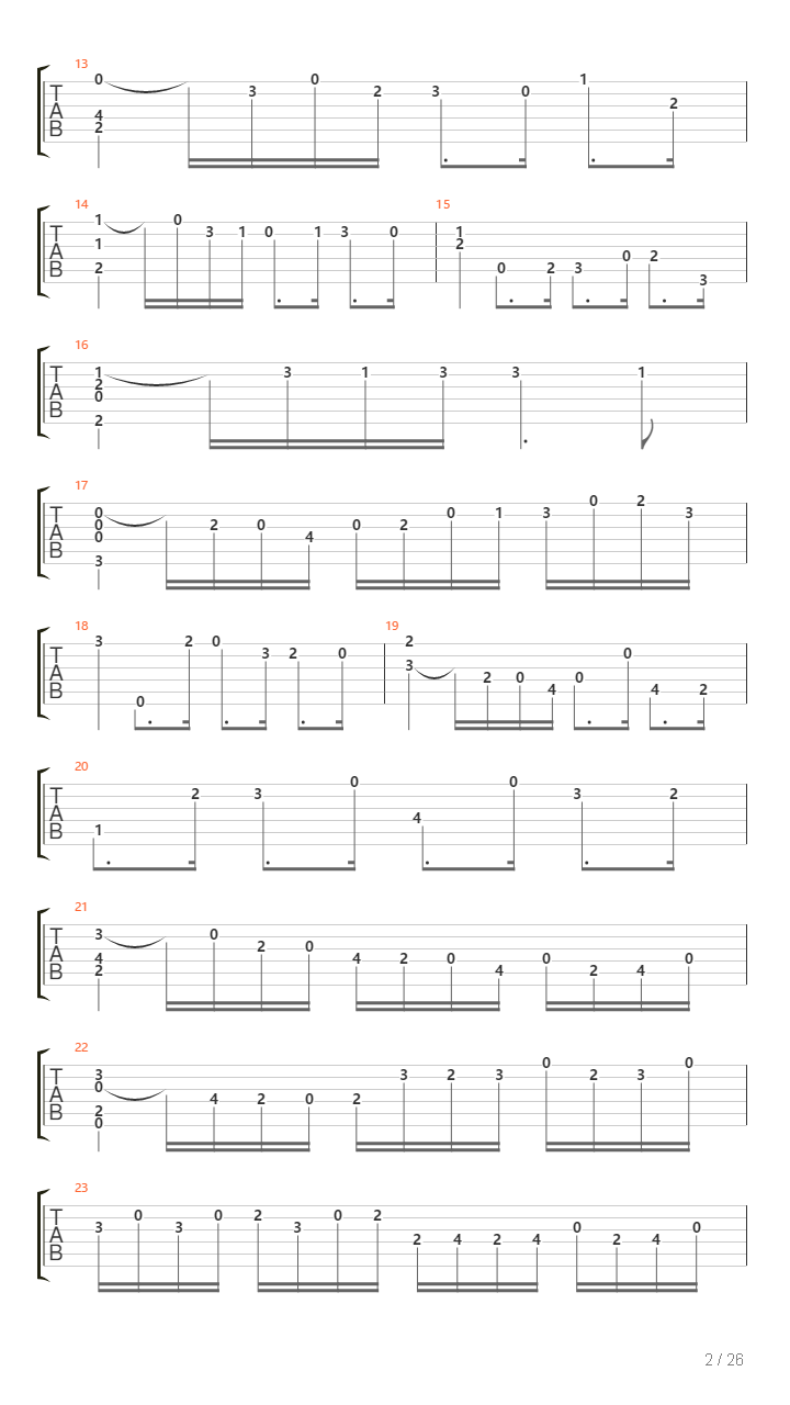 Cello Suite No 5吉他谱