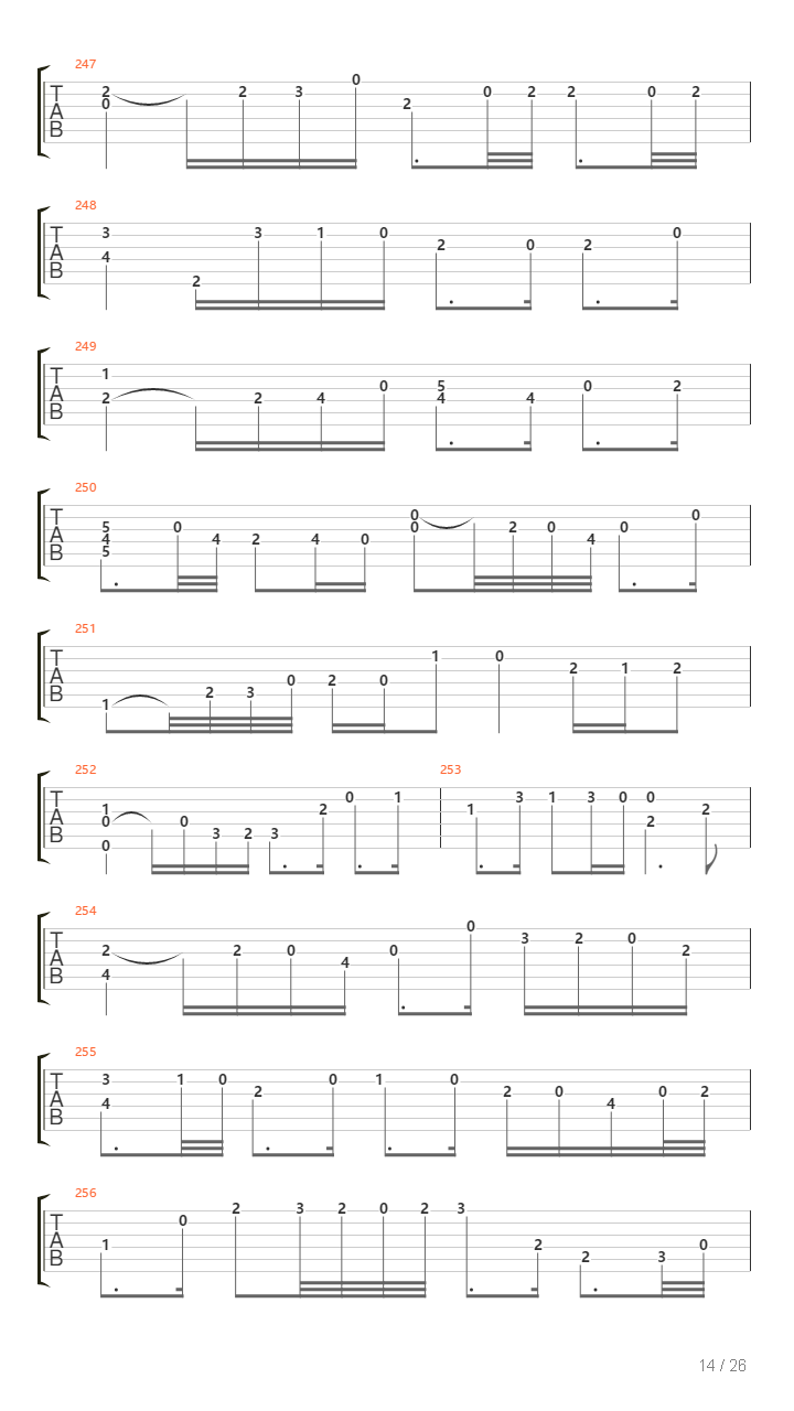 Cello Suite No 5吉他谱