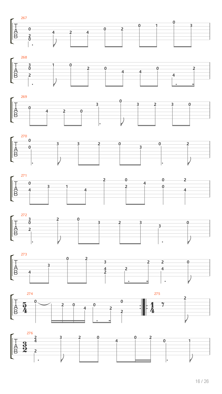 Cello Suite No 5吉他谱