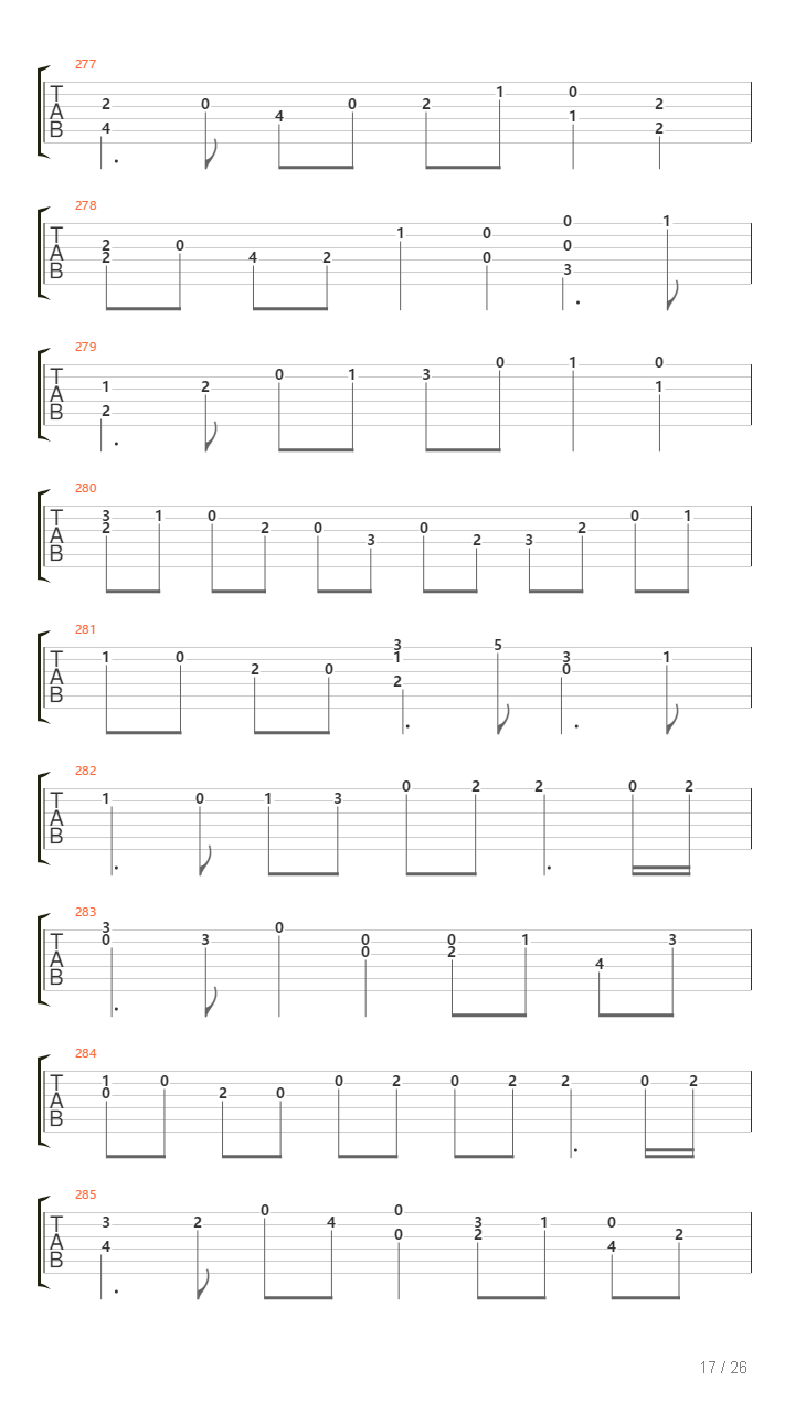 Cello Suite No 5吉他谱