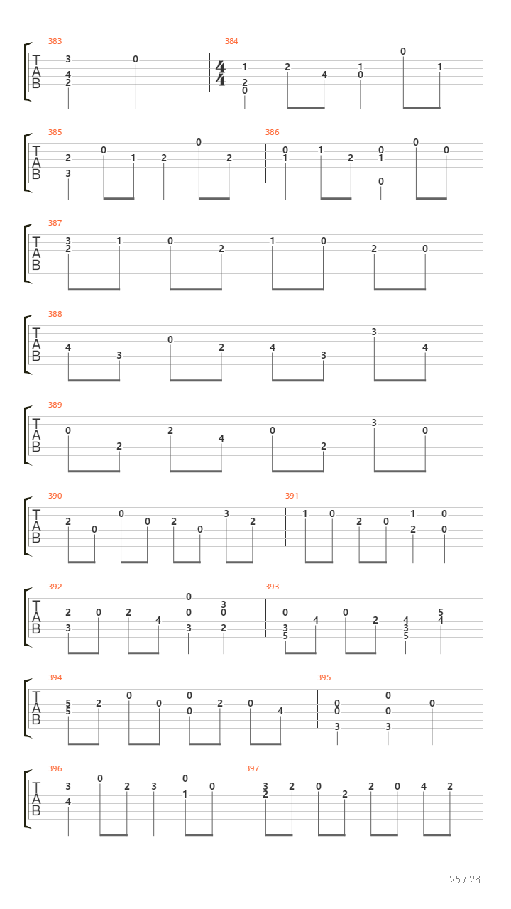 Cello Suite No 5吉他谱