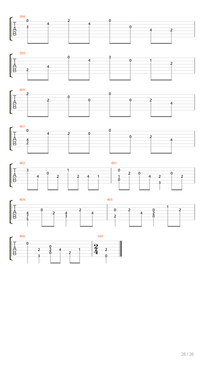 Cello Suite No 5吉他谱