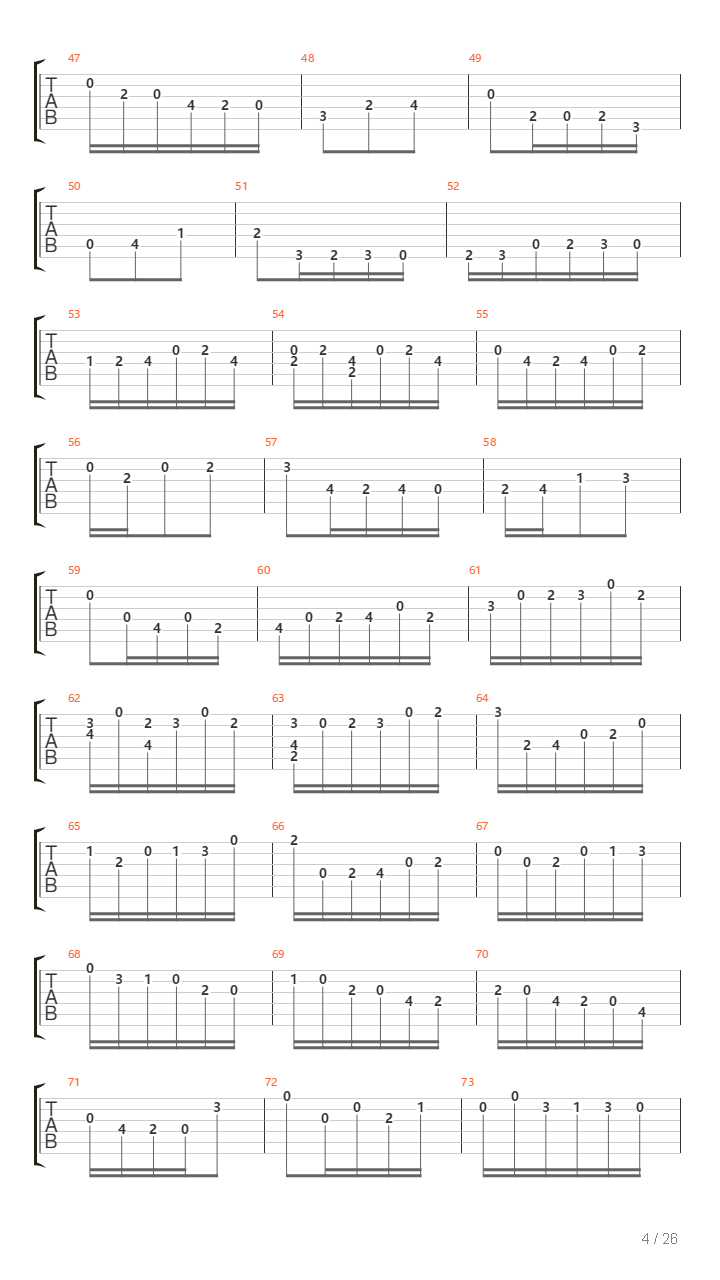 Cello Suite No 5吉他谱