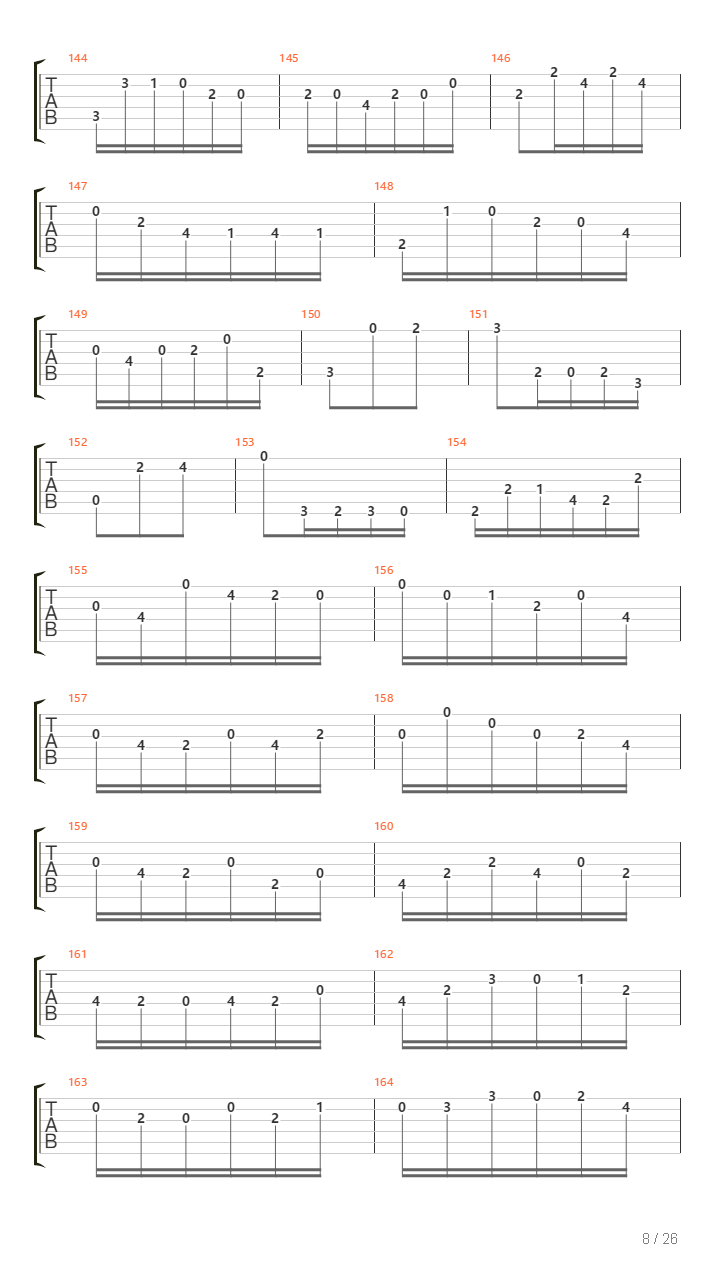Cello Suite No 5吉他谱