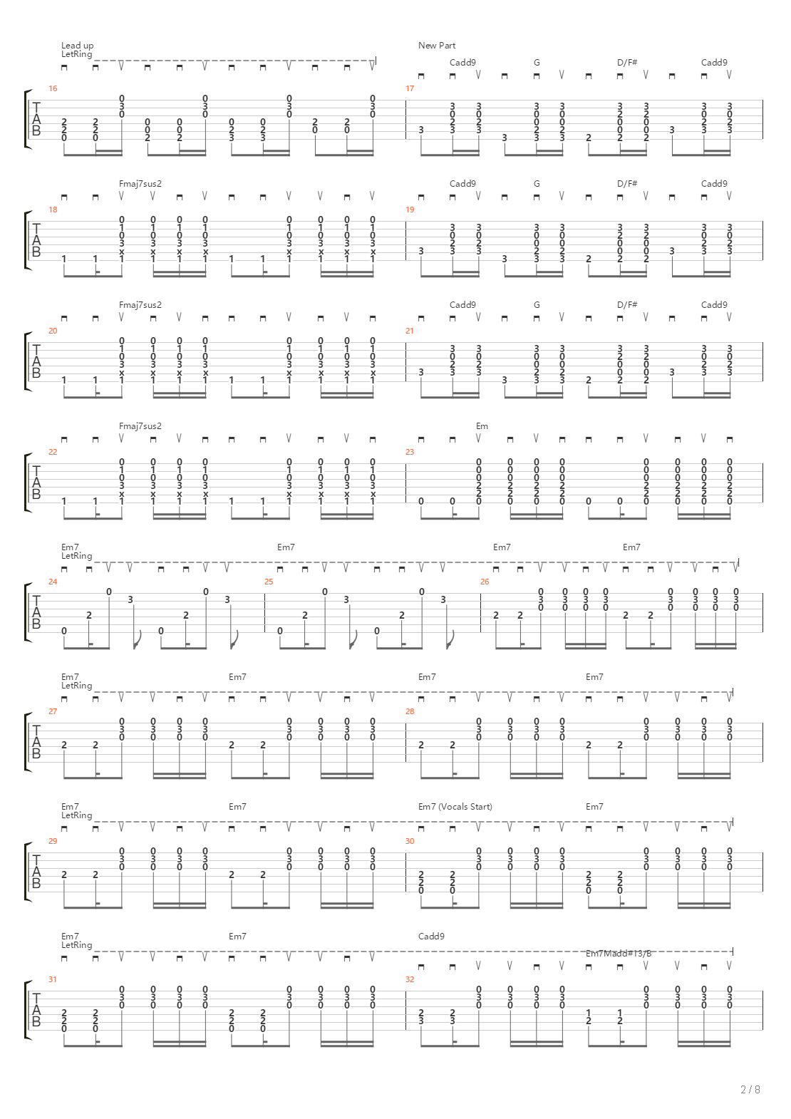 3X5吉他谱