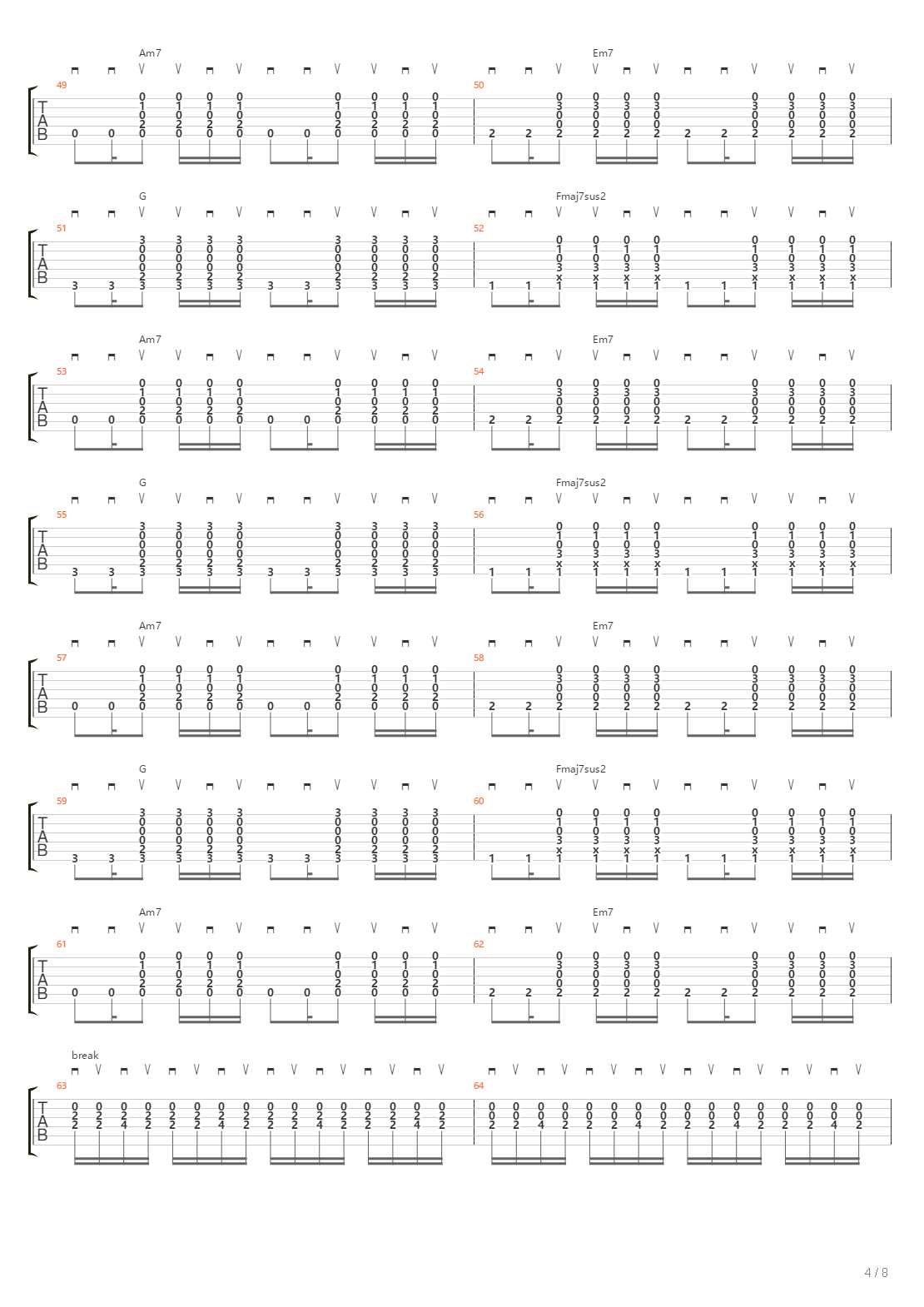 3X5吉他谱