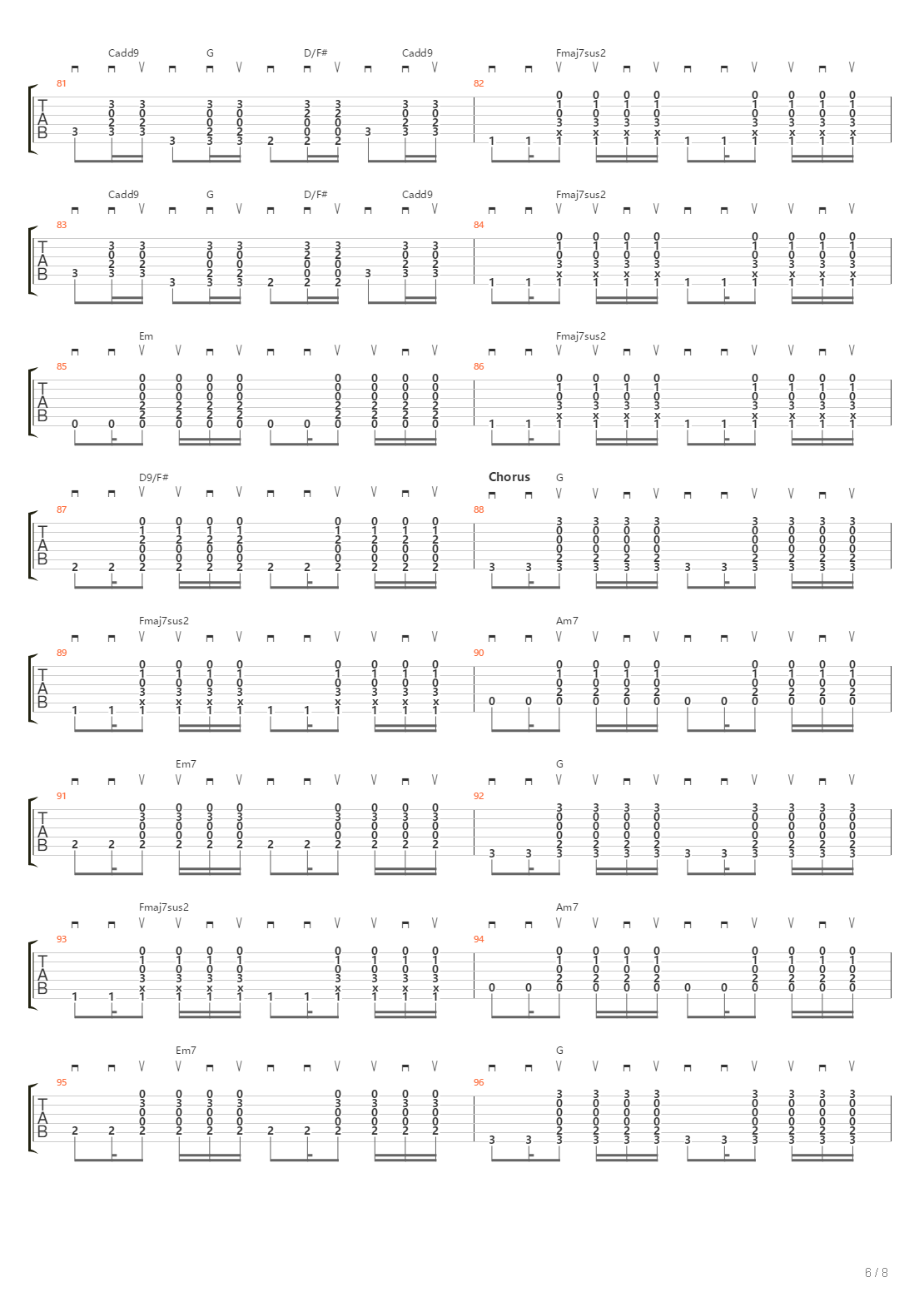 3X5吉他谱