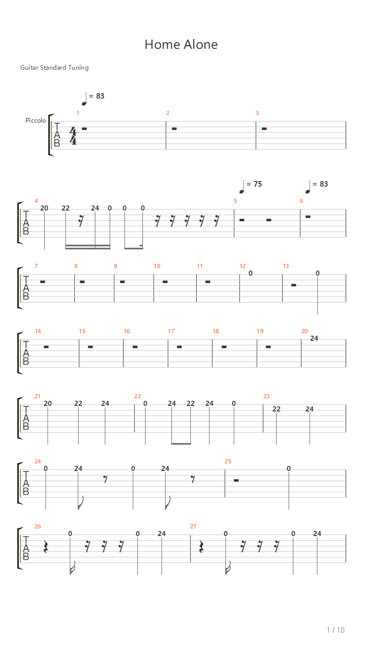 Home Alone At Christmas吉他谱