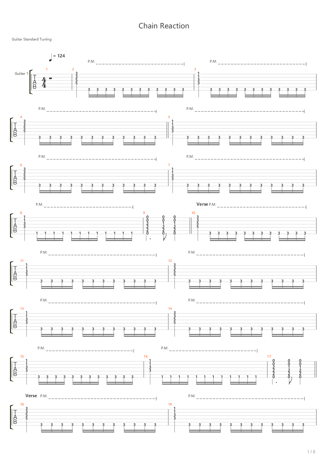 Chain Reaction吉他谱