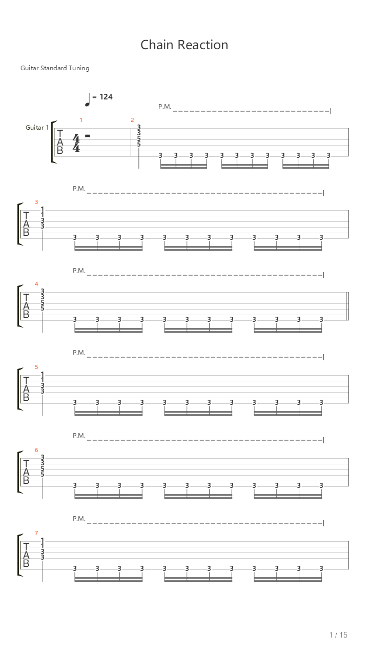 Chain Reaction吉他谱