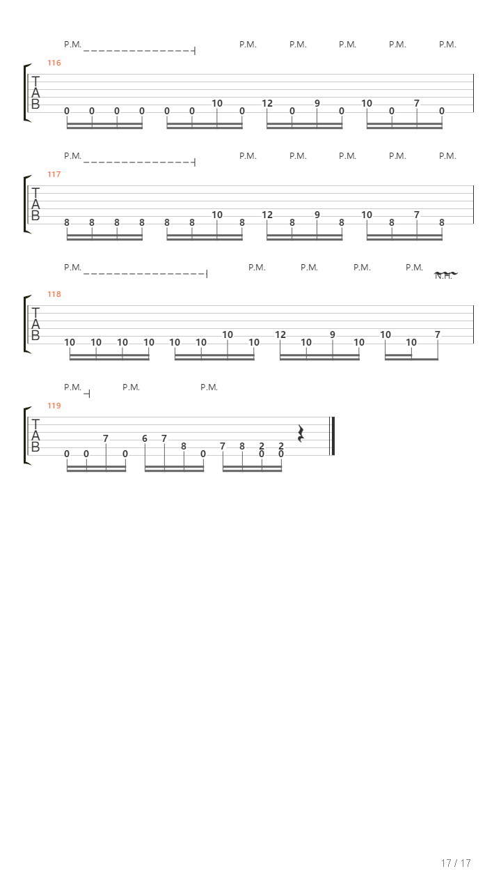 With Terminal Intensity吉他谱