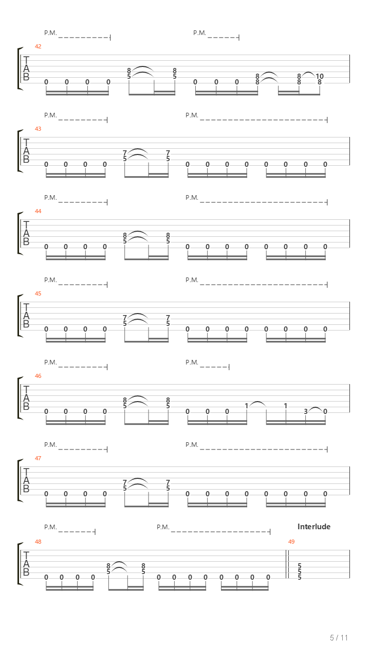 My Train Of Thoughts吉他谱