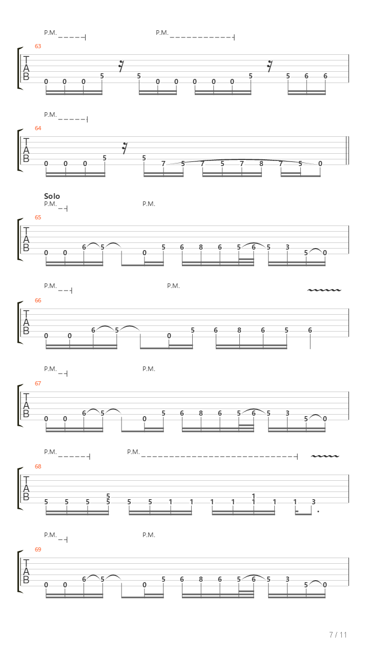 My Train Of Thoughts吉他谱