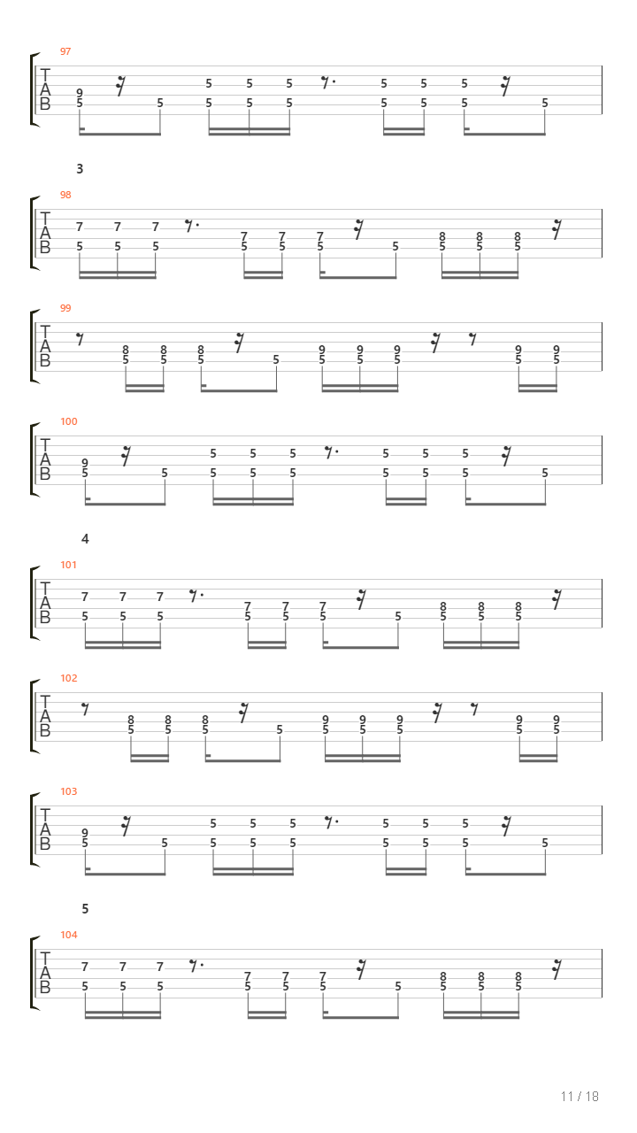 Kashmir吉他谱