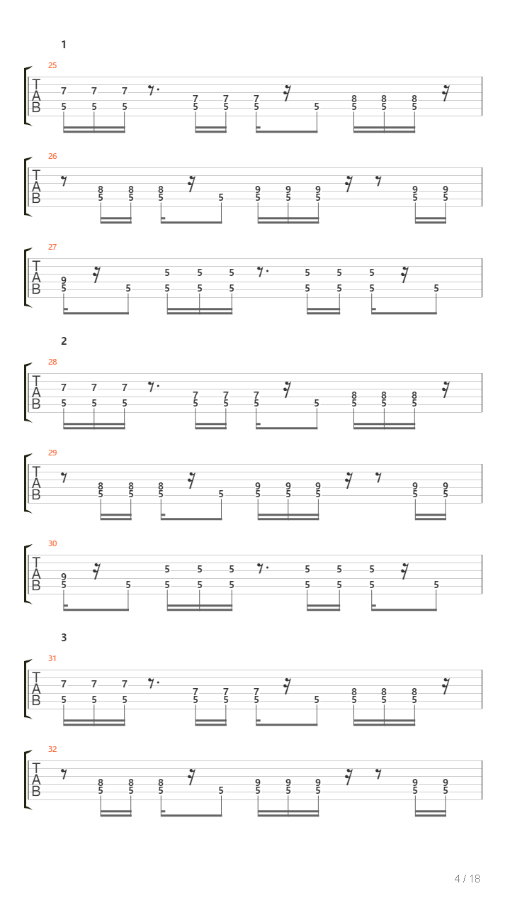 Kashmir吉他谱