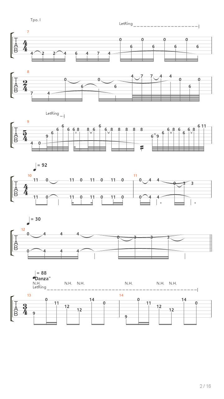 Sonata Para Guitarra Sola I Fandangos Y Boleros吉他谱