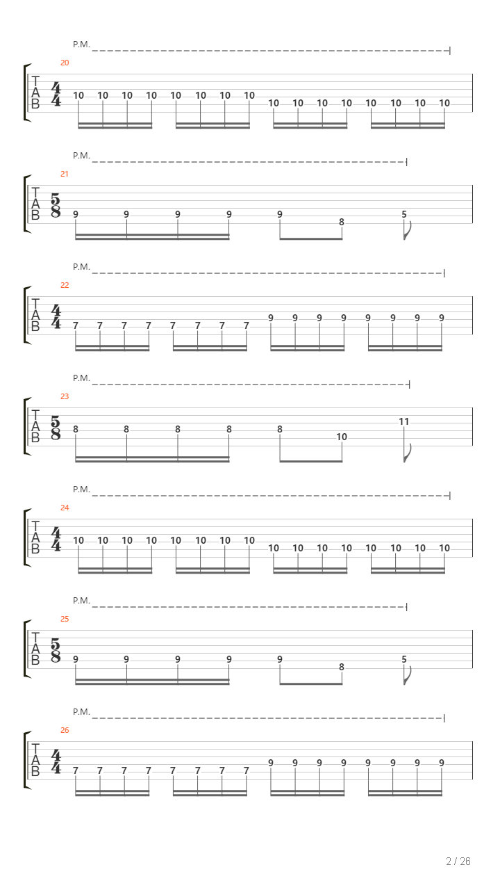 Passing吉他谱