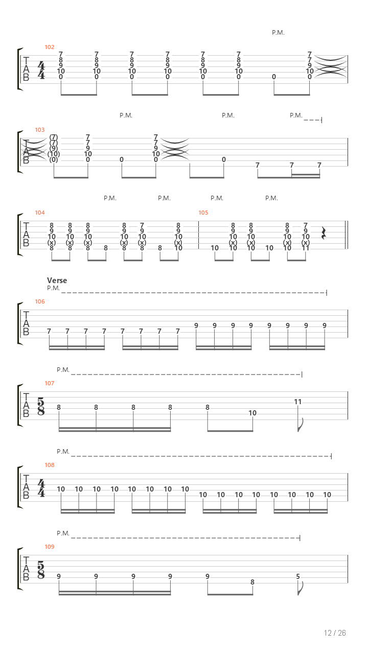 Passing吉他谱