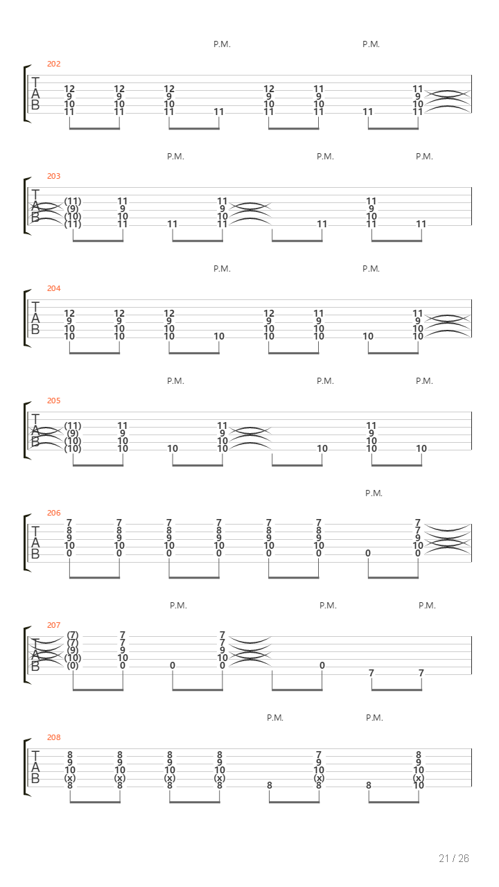 Passing吉他谱