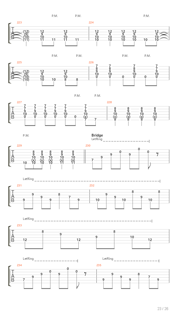 Passing吉他谱