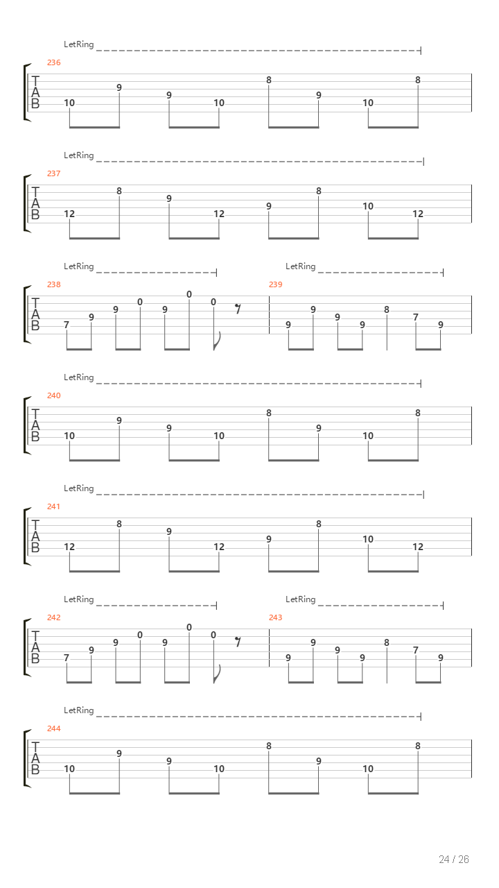 Passing吉他谱