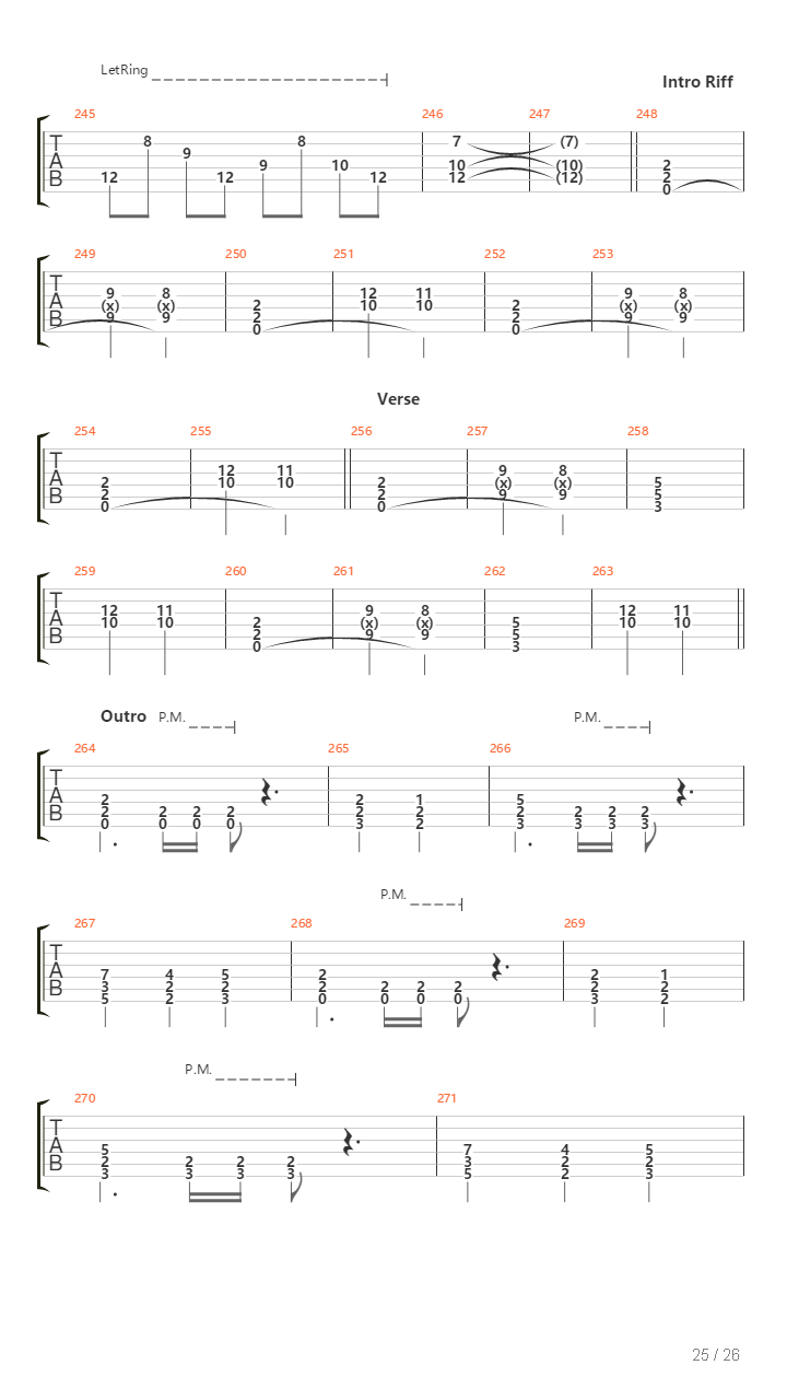 Passing吉他谱