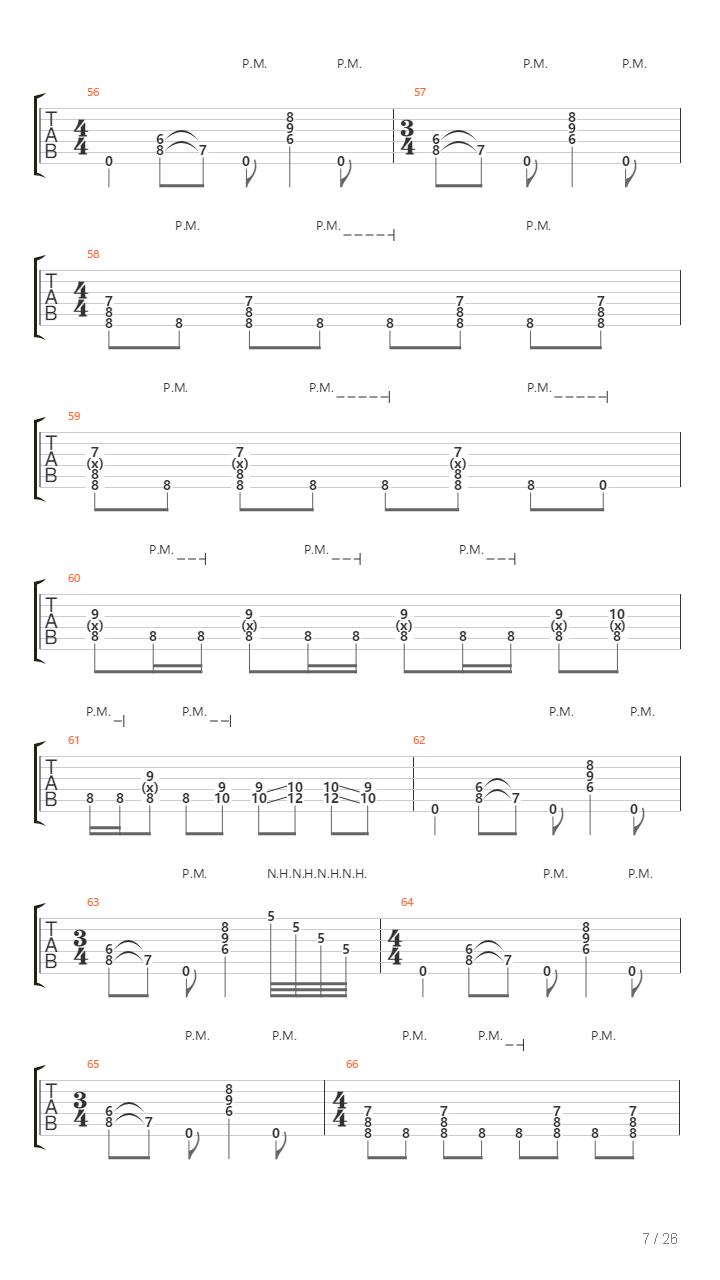 Passing吉他谱