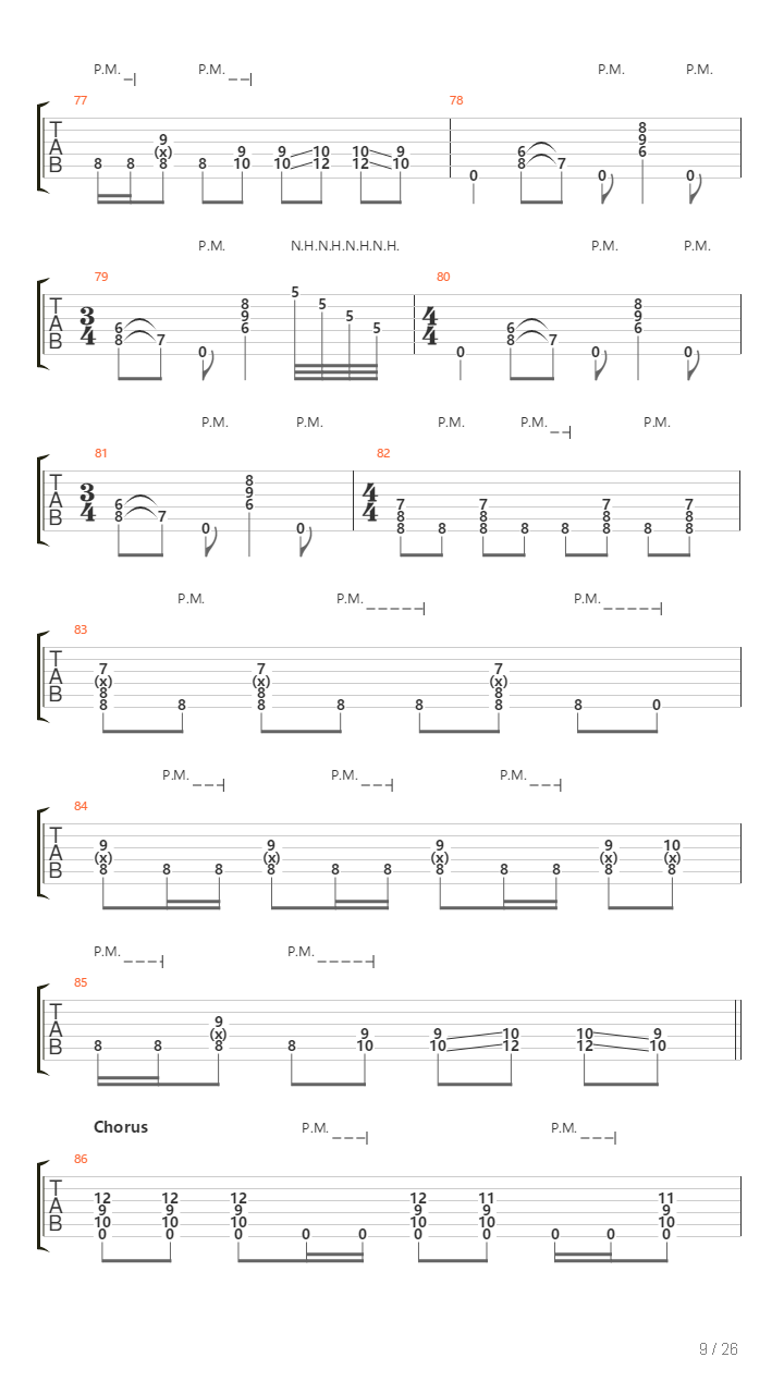 Passing吉他谱
