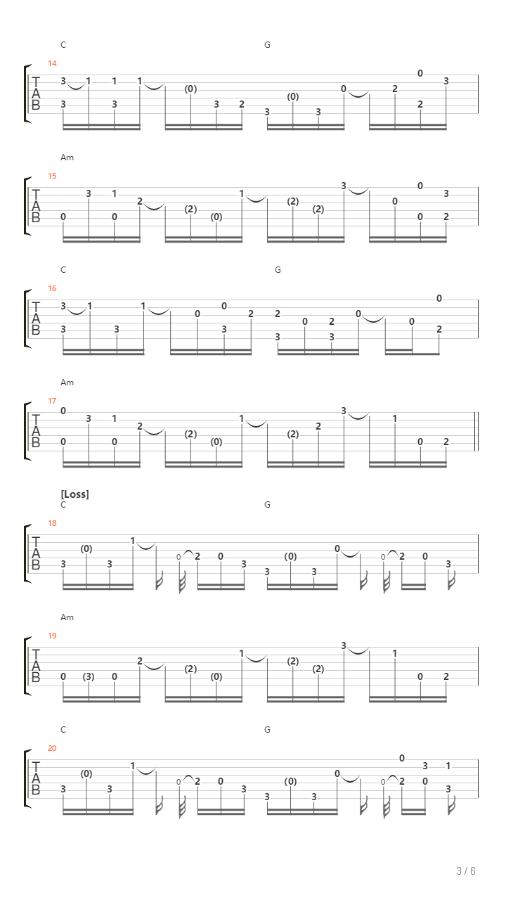 Simple Man吉他谱