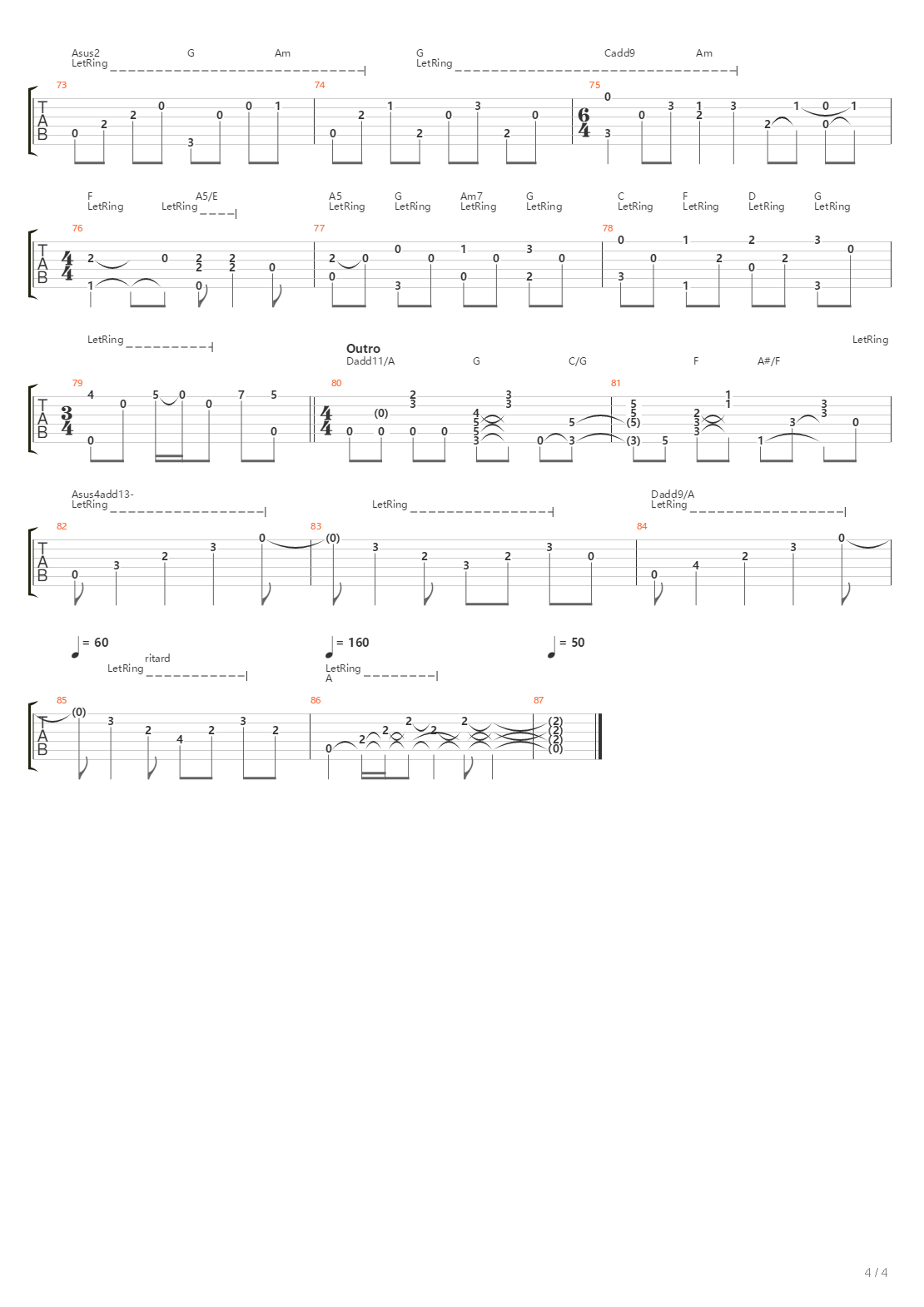 Classical Gas吉他谱