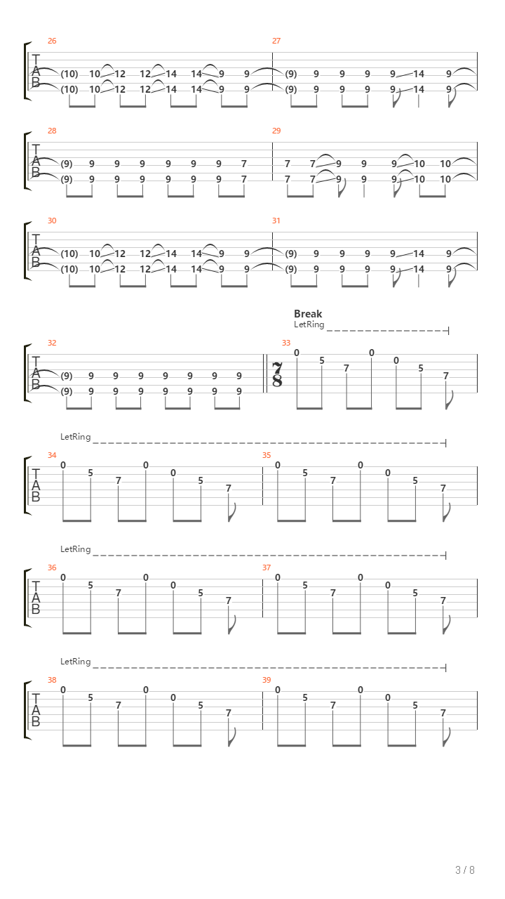 Once More Round The Sun吉他谱