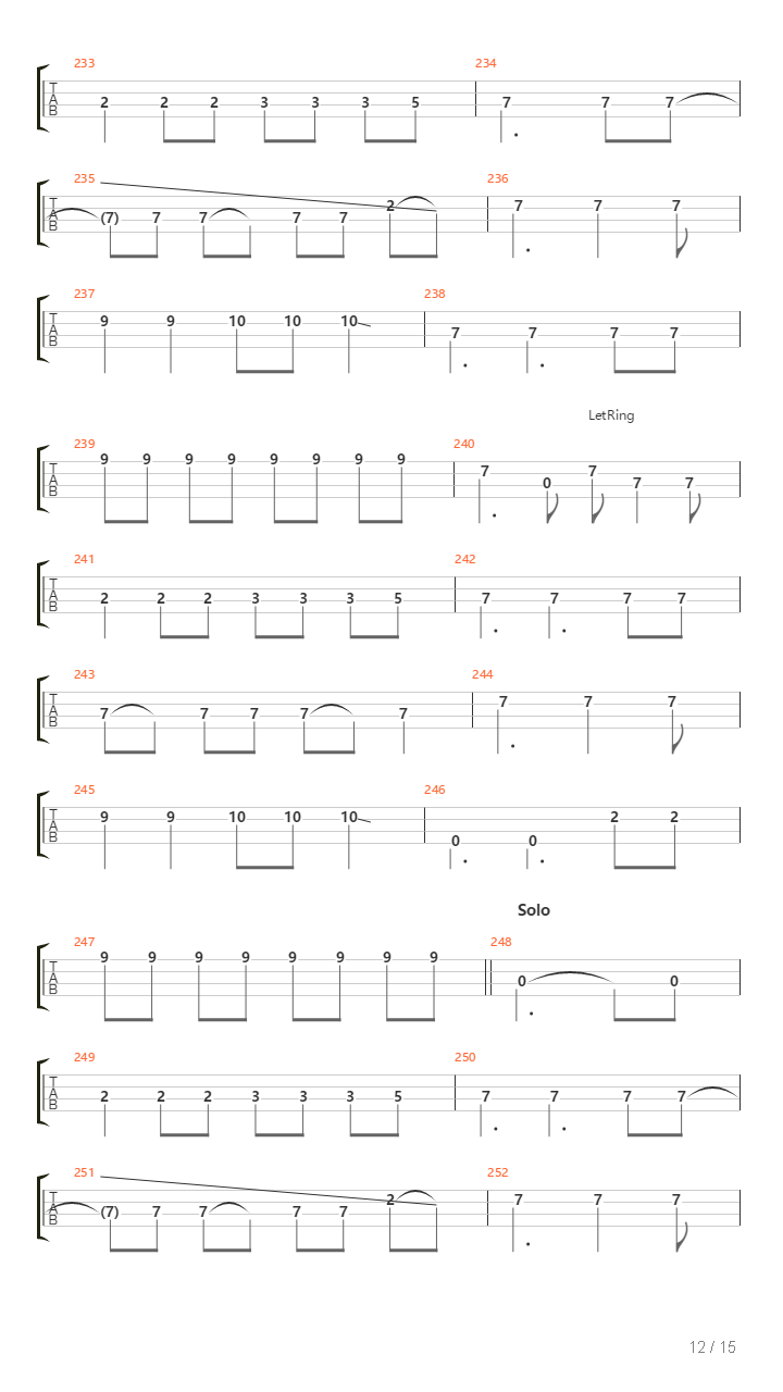 The Czar吉他谱