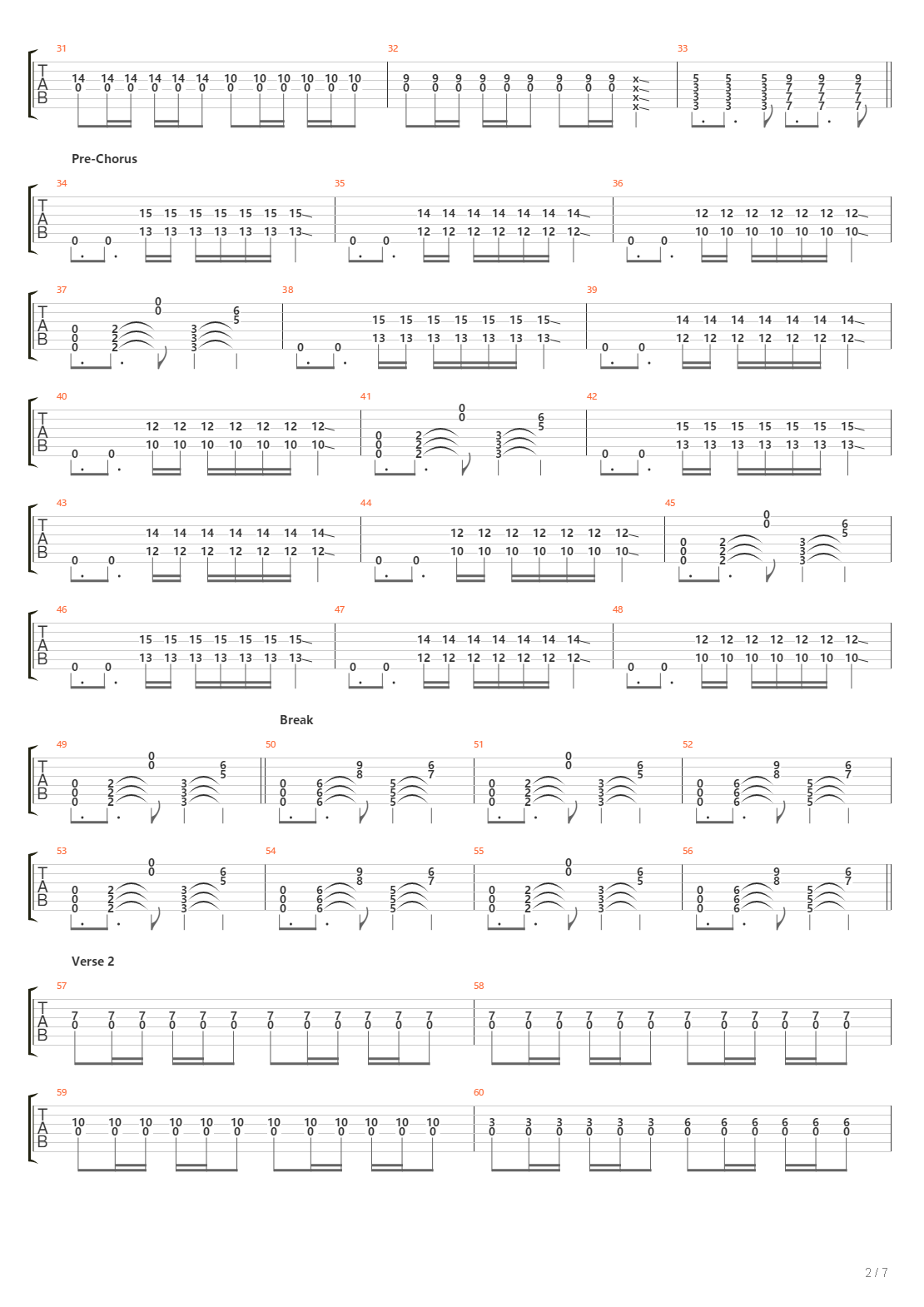 Tread Lightly吉他谱