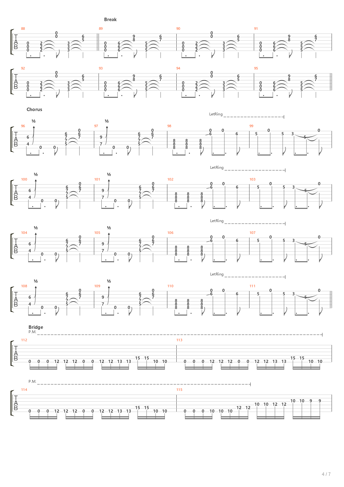 Tread Lightly吉他谱