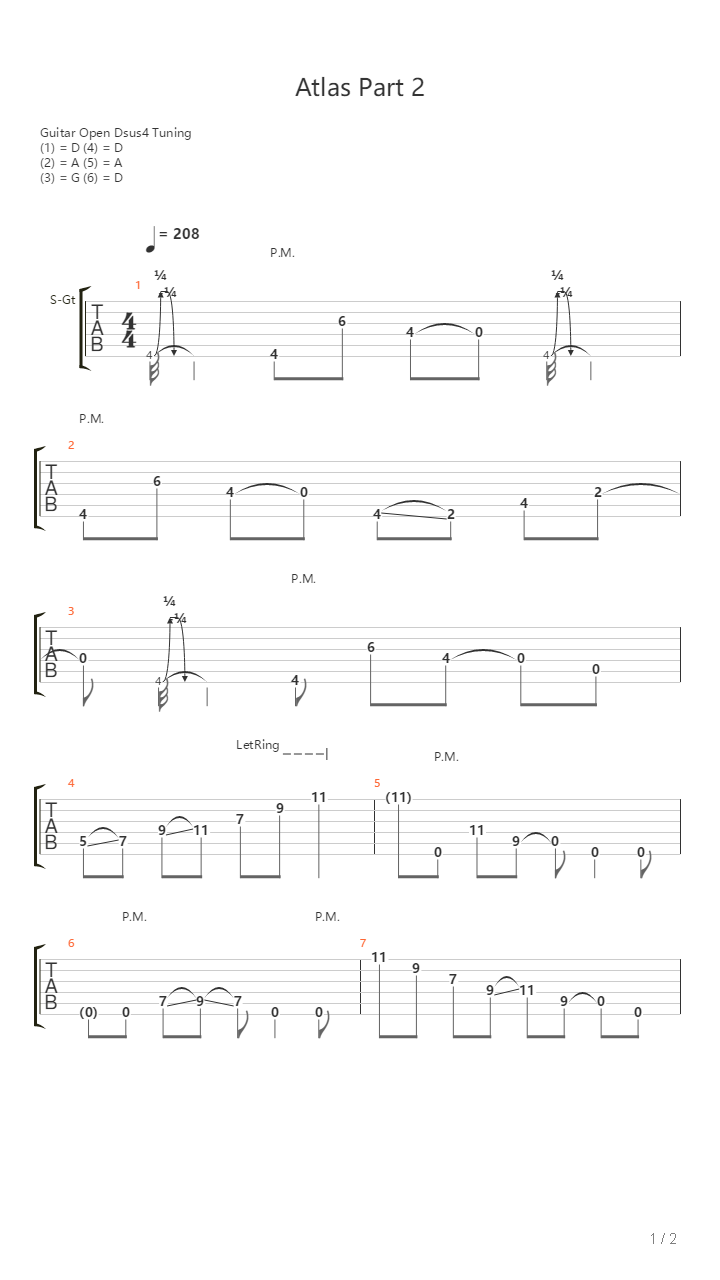 Atlas Part 2吉他谱