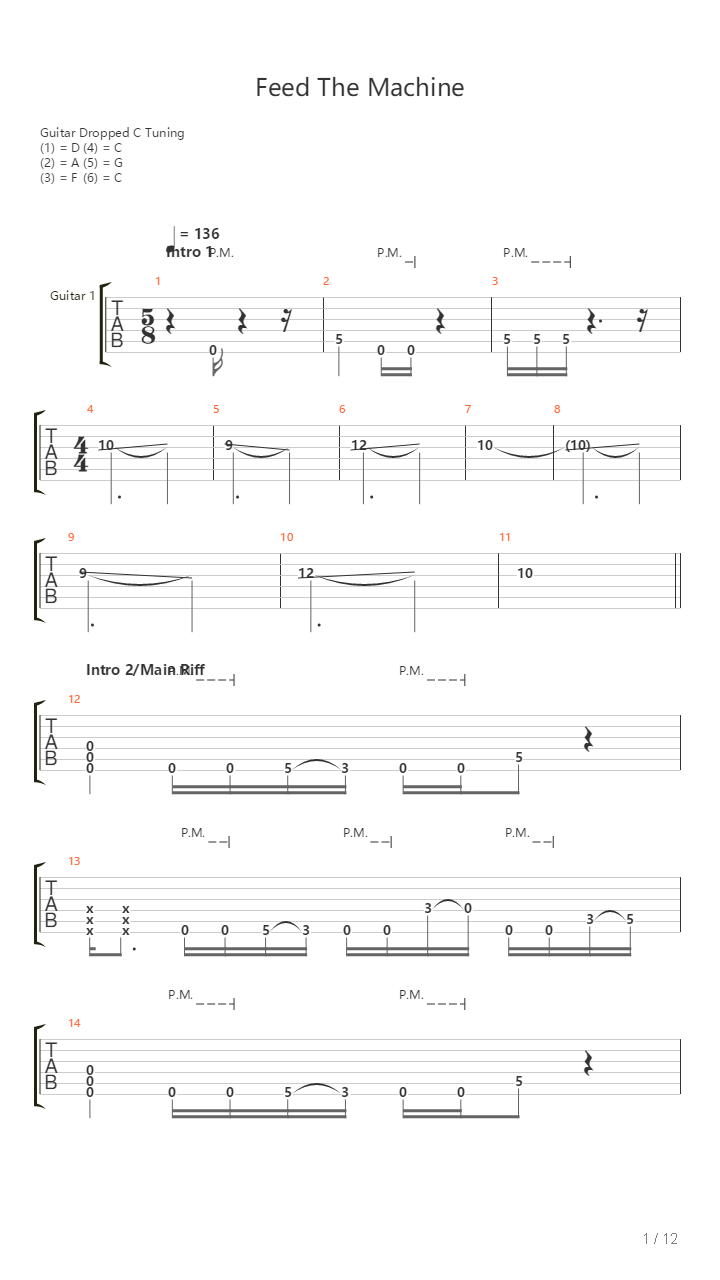 Feed The Machine吉他谱