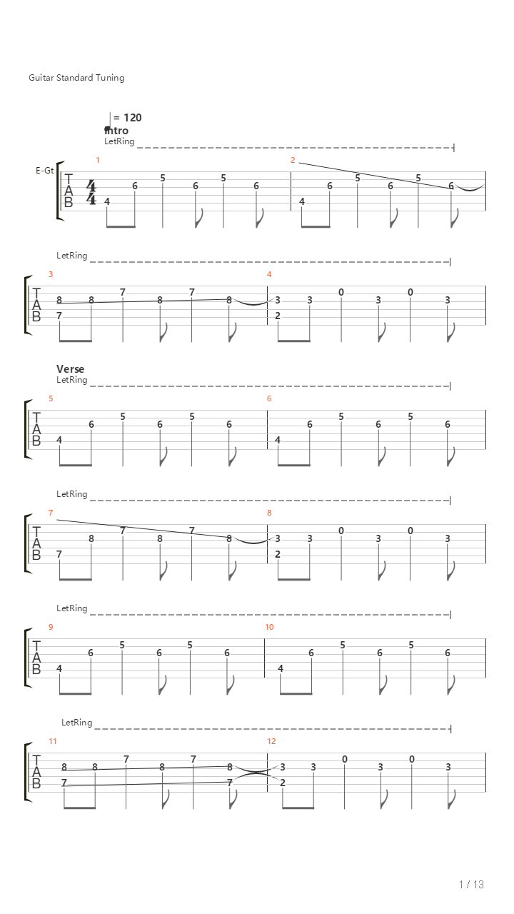Horizon吉他谱