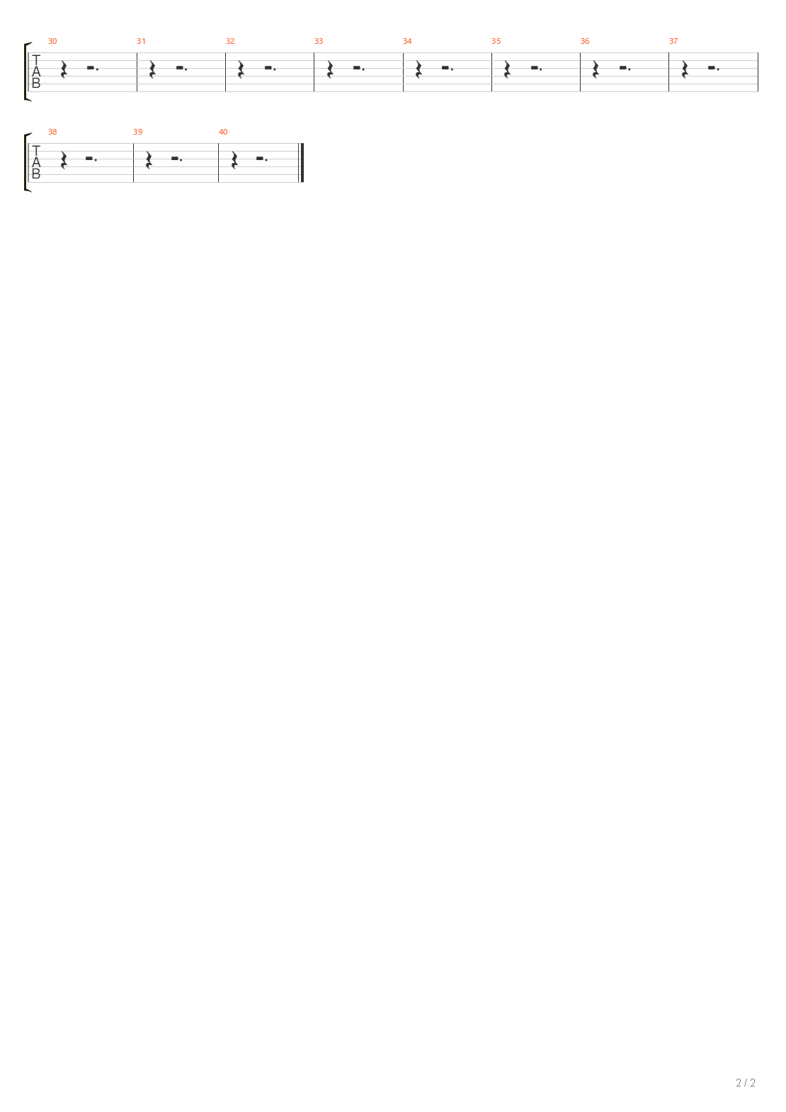 Rumble Clean吉他谱