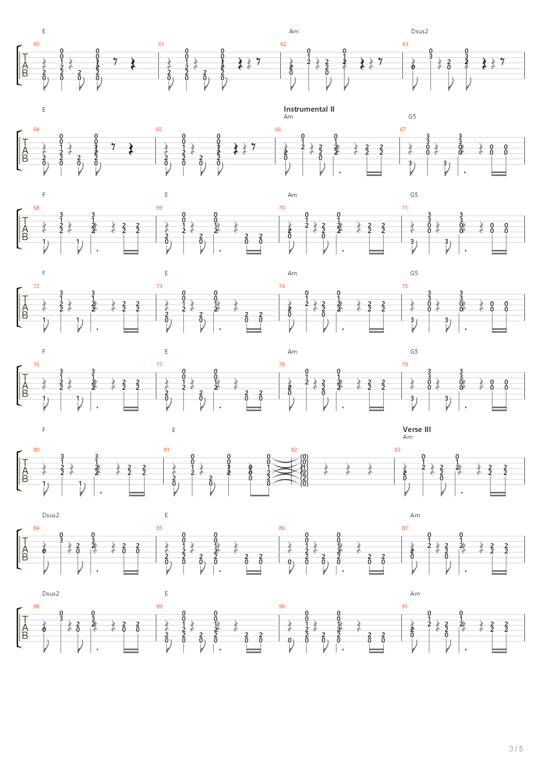 The Dancer吉他谱