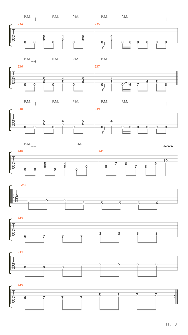 Arriving Somewhere But Not Here吉他谱