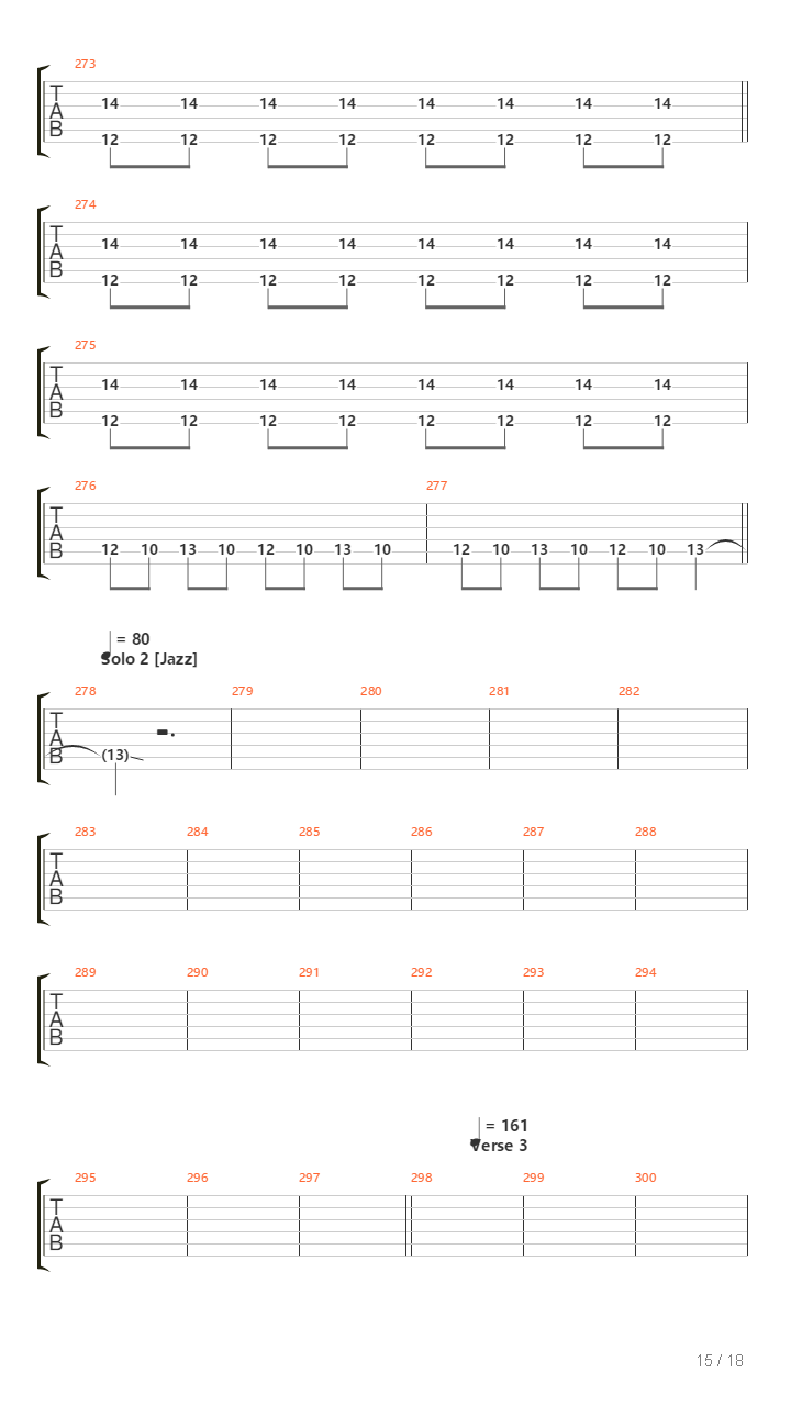 Arriving Somewhere But Not Here吉他谱