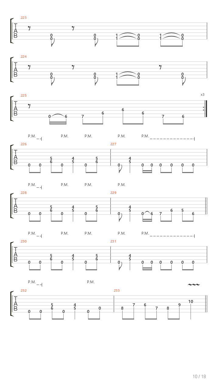 Arriving Somewhere But Not Here吉他谱