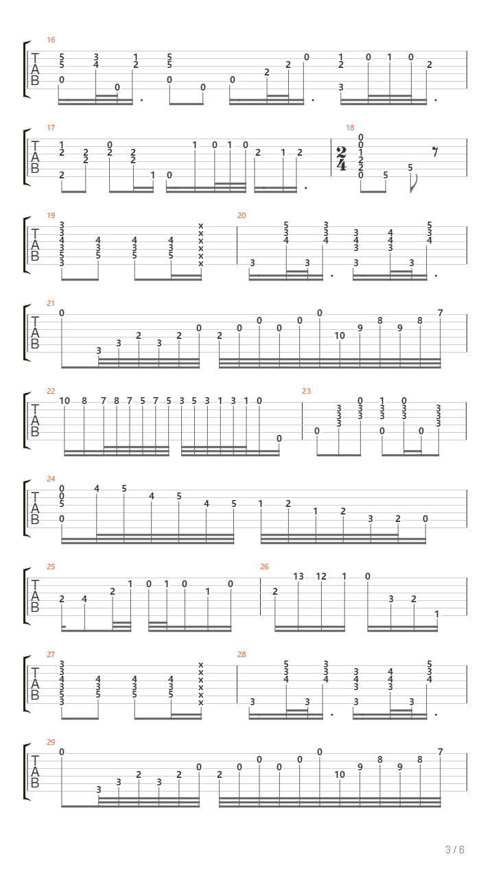 Tango En Skai吉他谱