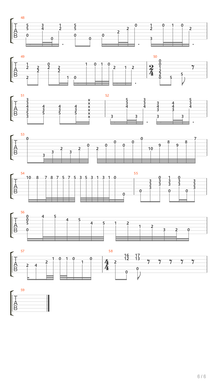 Tango En Skai吉他谱